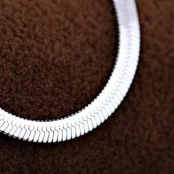 “20” NEW 925 STERLING SILVER SNAKE FLATE NECKLACE, NICE NECKLACE, CUTE NECKLACE - Picture 6 of 6